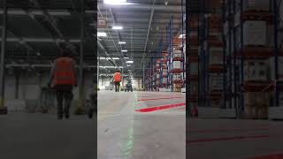 Warehouse line marking [upl. by Akcirret]