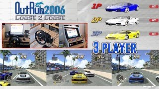 Outrun Coast 2 Coast  3 Player LAN PC  15 Stage continuous OR2 tracks [upl. by Rollins]