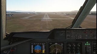 MSFS UPS MD11F landing Portland KPDX cockpit [upl. by Kohcztiy]