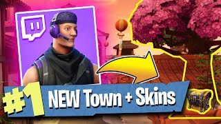 NEW TWITCH SKINS  LUCKY LANDING TOWN  Fortnite Battle Royale [upl. by Andrej]