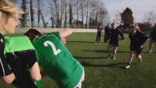 Bicton College Girls AASE Rugby [upl. by Nollek]