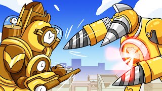 TITAN DRILLMAN vs TITAN CLOCKMAN Cartoon Animation [upl. by Norramic946]