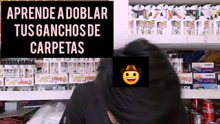 CÓMO DOBLAR TUS GANCHOS PARA TUS CARPETAS FOLDERS FÁCIL [upl. by Yalcrab]