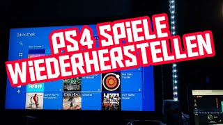 ps4 Spiele weg kleiner Tipp zum Spiele Wiederherstellen sooTv [upl. by Euqor]