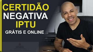 COMO TIRAR A CERTIDÃO NEGATIVA DE IPTU E CONJUNTA DE DÉBITOS IMOBILIÁRIOS  CND MUNICIPAL ONLINE [upl. by Ahsirtak274]