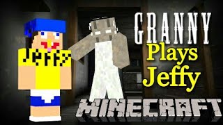 Minecraft Movie Jeffy Plays Granny Part 1 [upl. by Hcnarb]