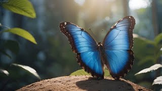 Rainforest morpho butterfly [upl. by Etteyniv]