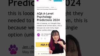 ALevel Psychology students Here are our AQA ALevel Paper 1 predictions for 2024 but we also wrot [upl. by Eupheemia]