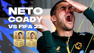 Conor Coady hilariously mocks Pedro Neto over his stinking FIFA 22 stats 🤣  FIFA vs Wolves [upl. by Dallman]