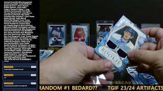 RELEASE NIGHT 2324 UPPER DECK ARTIFACTS 5 BOX RANDOM 1 quotBEDARD HUNTquot [upl. by Teador]