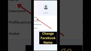 How to change Facebook Profile name  Change Facebook name on iPhone shorts youtubeshorts [upl. by Revkah]