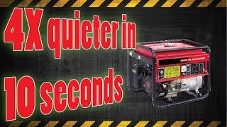 4x Quieter generator in 10 seconds [upl. by Eltsirhc775]