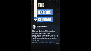 The Oxford Comma [upl. by Ueik]