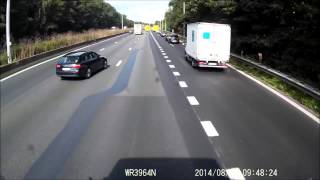 Car vs truck crash E40 Aalter Belgium [upl. by Selegna542]