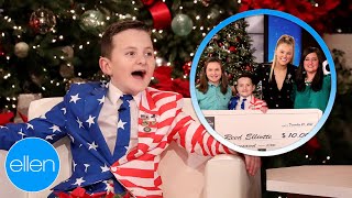 Kid Presidential Expert Reed Elliotte Gets a Surprise from Macey Hensley [upl. by Annairdna]