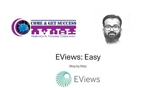 EViews Easy How to create work file and enter data [upl. by Arvad]