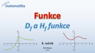 Definiční obor a obor hodnot funkce  Matematika 9 ZŠ [upl. by Groeg]