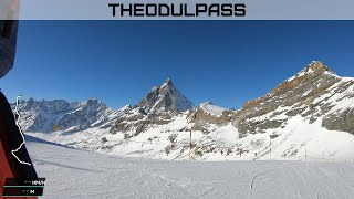 BreuilCervinia Theodulpass to Cervinia Piste 6 and 5 [upl. by Enialem]