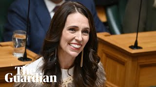 Jacinda Ardern delivers emotional final address to parliament [upl. by Ceevah]