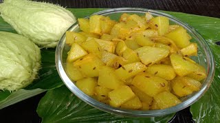 Chayote Fry Ki Sabji  Ppnagavlog [upl. by Haimirej]