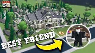 Building My BEST FRIEND His DREAM HOUSE in Bloxburg 1 [upl. by Siloa]