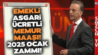 Emekli Memur Maaşı ve Asgari Ücret 2025 Ocak Zammını SGK Uzmanı Kalem Kalem Hesapladı [upl. by Nitnelav]