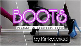 BOOTS  Modeling different boots [upl. by Yeliw]