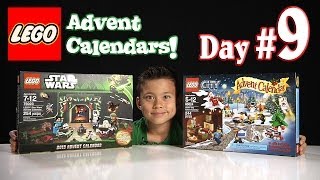 LEGO CITY Advent Calendar amp LEGO STAR WARS Advent Calendar DAY 9  2013 Set 60024 amp 75023 [upl. by Shirah]