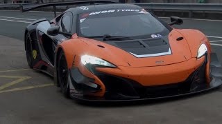 2015 McLaren 650S GT3 EPIC Sound on Track [upl. by Kilmarx]