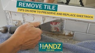 How To Remove Backsplash Tile Like A CHAMP [upl. by Aisor281]