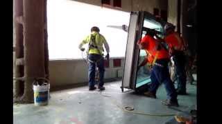 setting glass union glaziers 636 [upl. by Artenak]