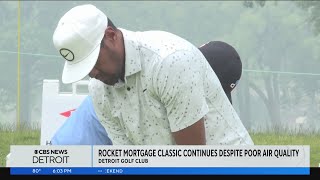 Rocket Mortgage Classic continues despite poor air quality [upl. by Nylatsyrk]