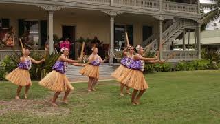 Traditional Hawaiian Hula Dance with Puili Bamboo Sticks [upl. by Tavis]