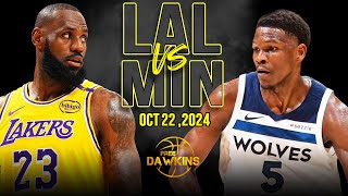 Los Angeles Lakers vs Minnesota Timberwolves Full Game Highlights  October 22 2024  FreeDawkins [upl. by Haseefan198]