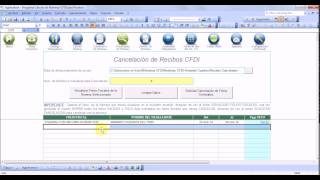 10 Como Cancelar Recibos CFDI  Programa Nominas CFDI [upl. by Rollet]