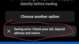 quotSaving error Check your uid deposit address and memoquot Dogs🐶Airdrop [upl. by Kassandra92]