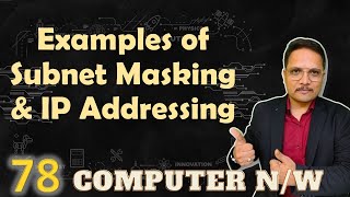 Subnet Masking and IP Addressing Examples in Computer Networks  2 [upl. by Balf707]