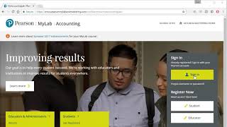 How to Enroll in MyAccountingLab course if you have a Pearson Account ACCT 121 Fall 2021 [upl. by Juna]