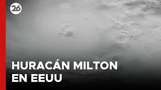 HURACÁN MILTON EN EEUU  La NASA filmó en TIEMPO REAL [upl. by Eekaz991]