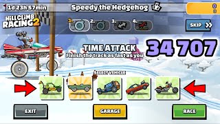 Hill Climb Racing 2 – 34707 38400 points in SPEEDY THE HEDGEHOG Team Event [upl. by Chem]