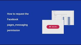 How to request the Facebook pagesmessaging permission [upl. by Zantos266]