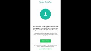 How to solve Whatsapp became obsolete problem without losing data [upl. by Anastassia596]