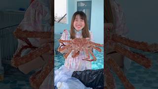 Khui Thùng Hải Sản 10 Củ Cua Hoàng Đế Ốc Vòi Voi Bào Ngư Úc KING CRAB vevetravel veve kingcrab [upl. by Iz842]