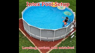 Intex 15 Foot Prism Frame Above Ground Pool Setup Review and Mistakes [upl. by Olegnaid]