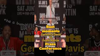 Gervonta “Tank” Davis vs Frank Martin Press Conference HEATED MOMENTS gervontadavis boxing [upl. by Costanzia]