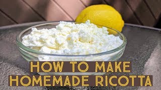 How to Make Homemade Ricotta Cheese  Cara Di Falco  Caras Cucina [upl. by Vashtia]