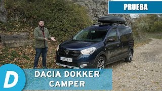 Dacia Dokker Camperiz  Prueba camper  Review en español  Diariomotor [upl. by Avilla20]