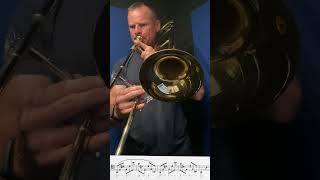 Trombone Lip Slurs  Marsteller No47 shortvideo music trombone basstrombone [upl. by Claudelle]