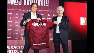 José Pékerman es el nuevo director técnico de la Vinotinto [upl. by Samira]