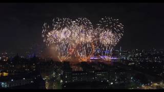 London Fireworks 2017 2018  New Years Eve Fireworks  DRONE [upl. by Kissel102]